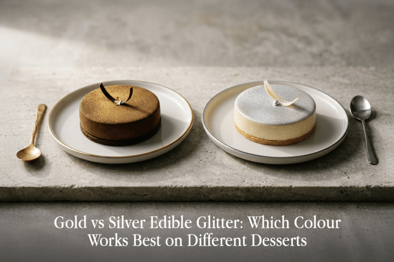 gold vs silver edible glitter