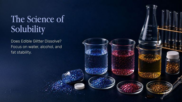 does edible glitter dissolve
